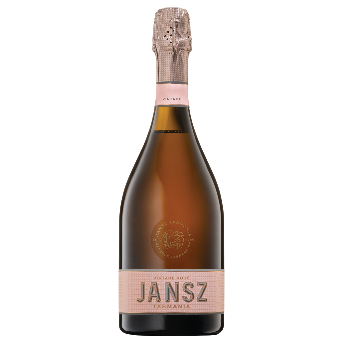 A bottle of 2020 Jansz Tasmania Vintage Rosé 750ml Red Wine