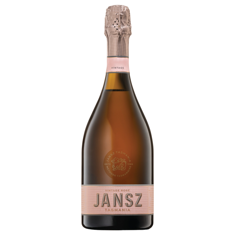 A bottle of 2020 Jansz Tasmania Vintage Rosé 750ml Red Wine