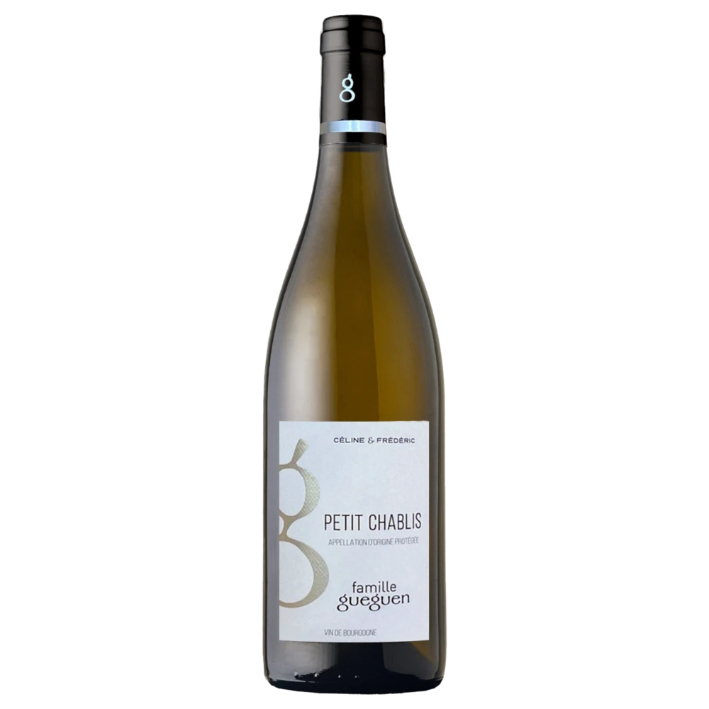 A bottle of 2024 Domaine Gueguen Petit Chablis 750ml White Wine