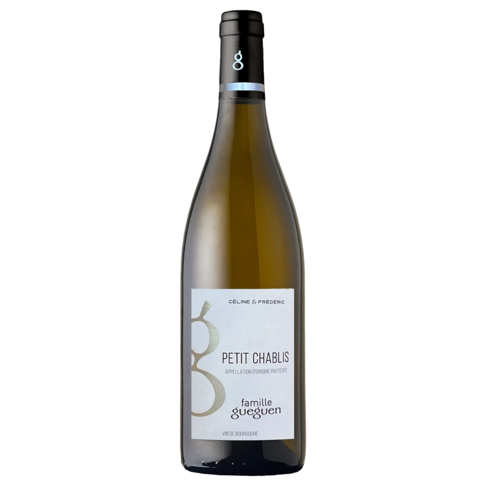 A bottle of 2024 Domaine Gueguen Petit Chablis 750ml White Wine