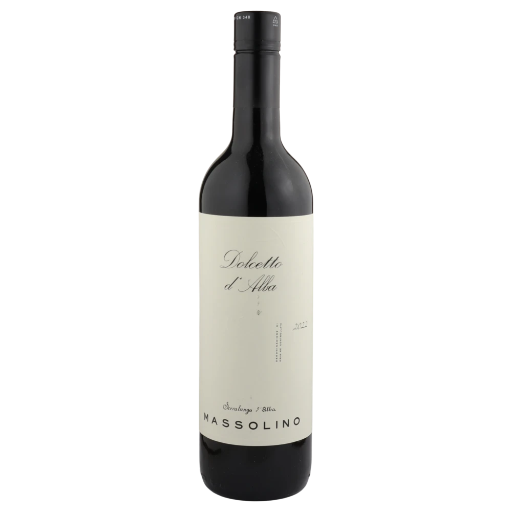 A bottle of 2024 Massolino Dolcetto d'Alba 750ml Red Wine