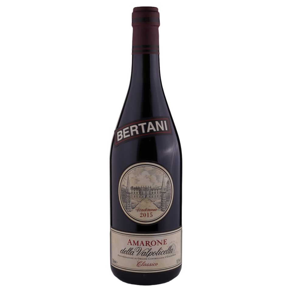 A bottle of 2015 Bertani Amarone Classico 750ml Red Wine