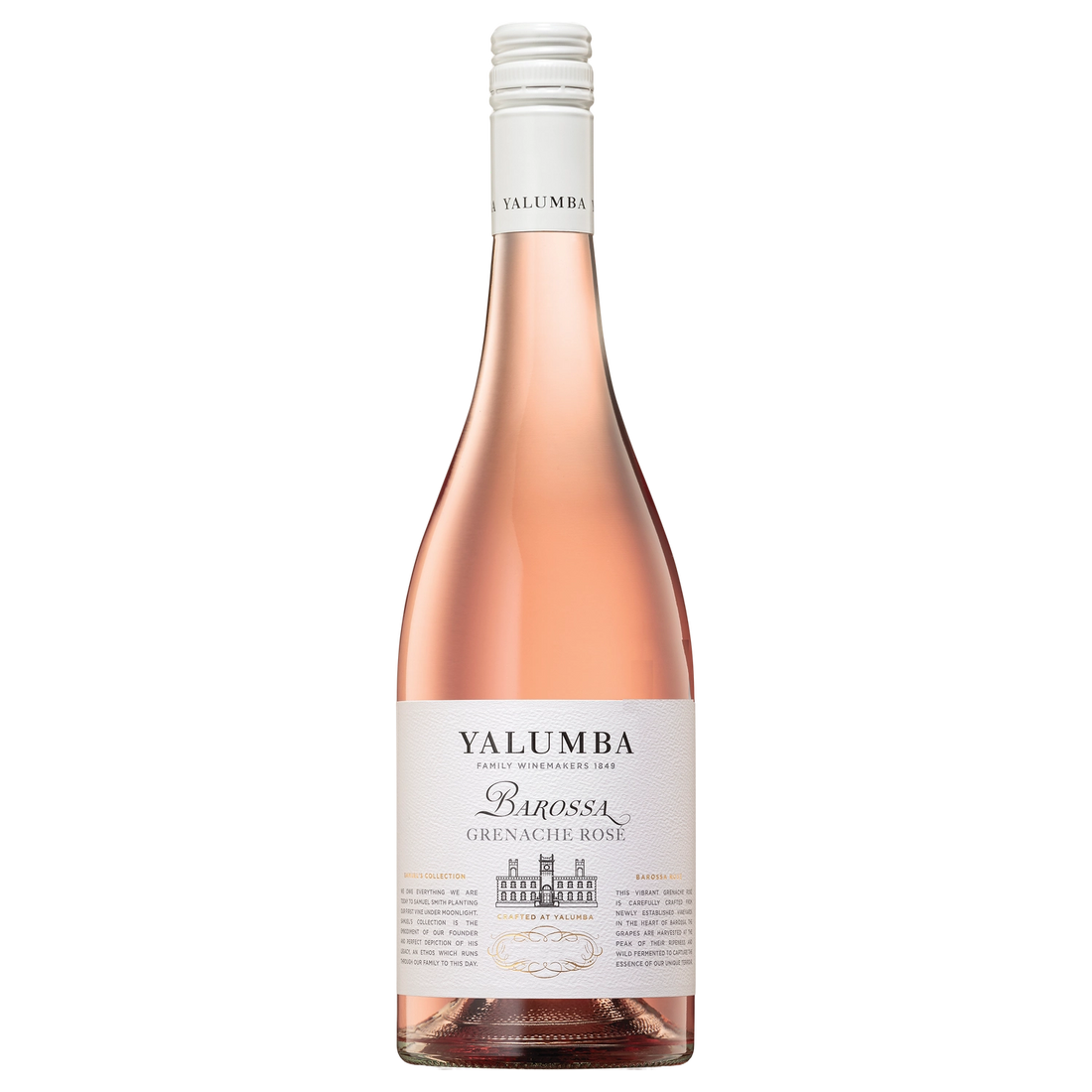 A bottle of 2025 Yalumba Samuel's Collection Barossa Grenache Rosé 750ml Red Wine