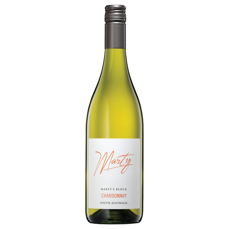 A bottle of 2024 Marty's Block Chardonnay 750ml White Wine