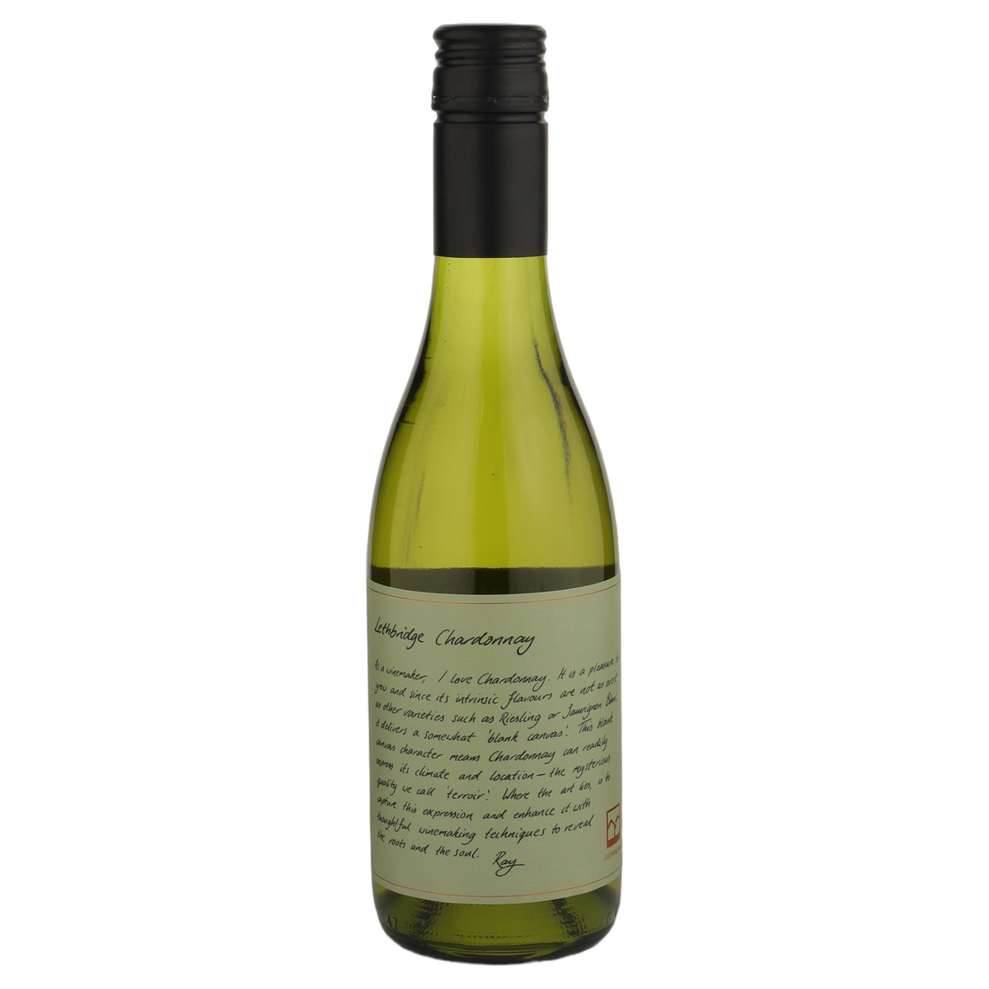 A bottle of 2023 Lethbridge Chardonnay () 375ml White Wine