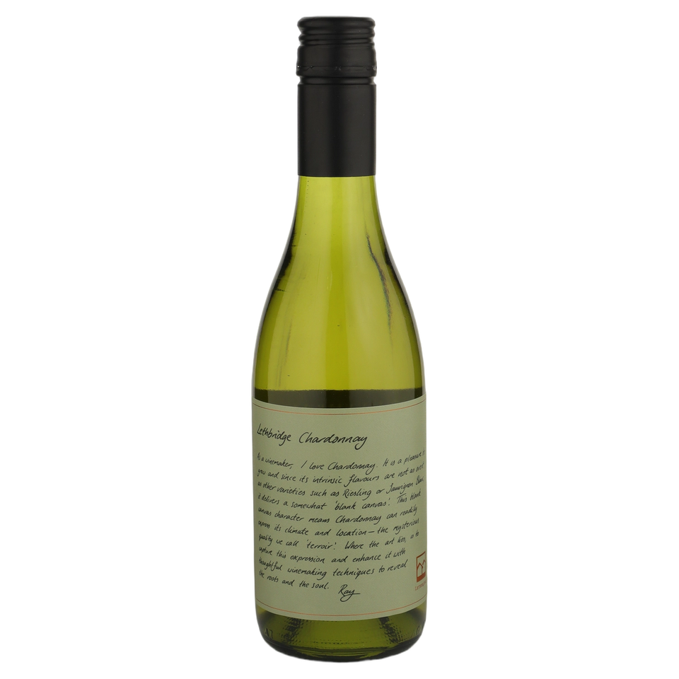 A bottle of 2023 Lethbridge Chardonnay () 375ml White Wine