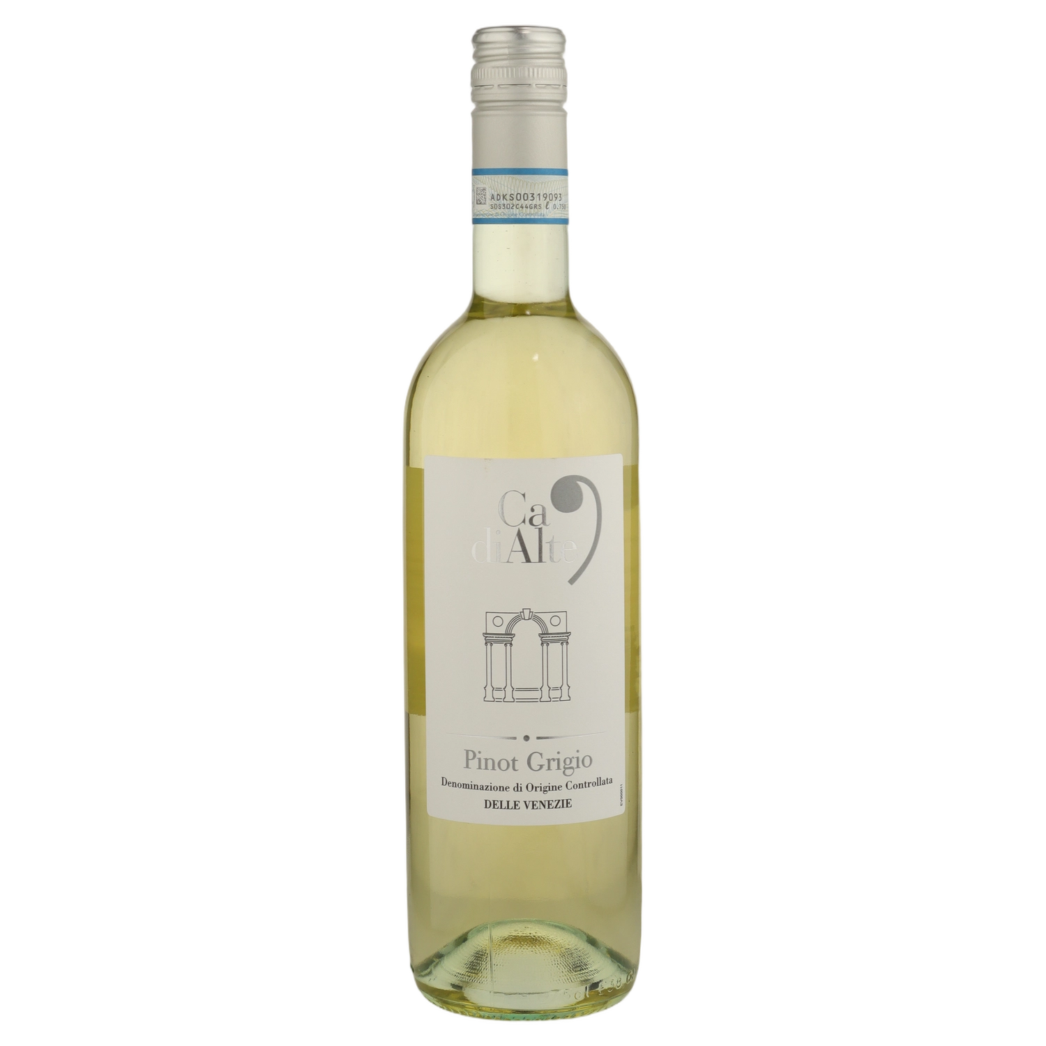 A bottle of 2025 Ca'di Alte Pinot Grigio delle Venezia DOC 750ml White Wine