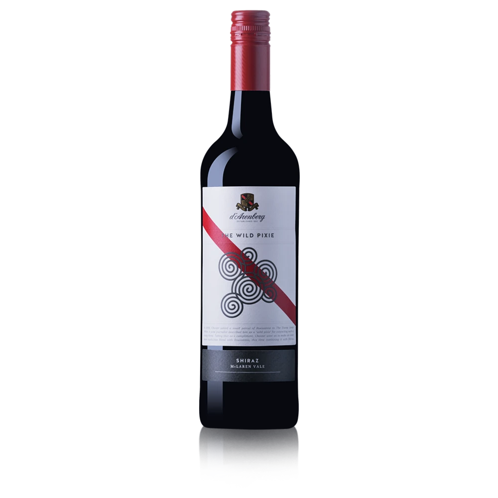 A bottle of 2021 d'Arenberg The Wild Pixie Shiraz 750ml Red Wine