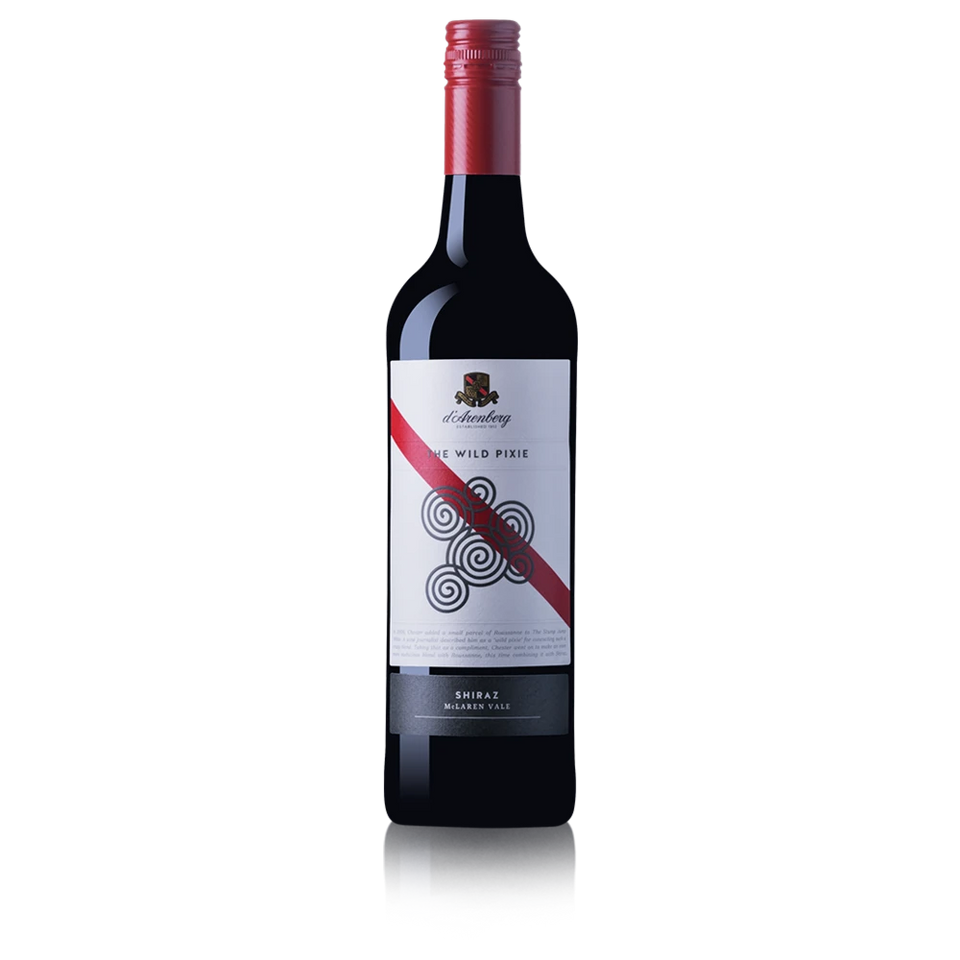 A bottle of 2021 d'Arenberg The Wild Pixie Shiraz 750ml Red Wine