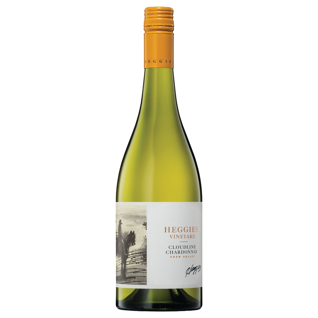 A bottle of 2025 Heggies Vineyard Cloudline Chardonnay 750ml White Wine