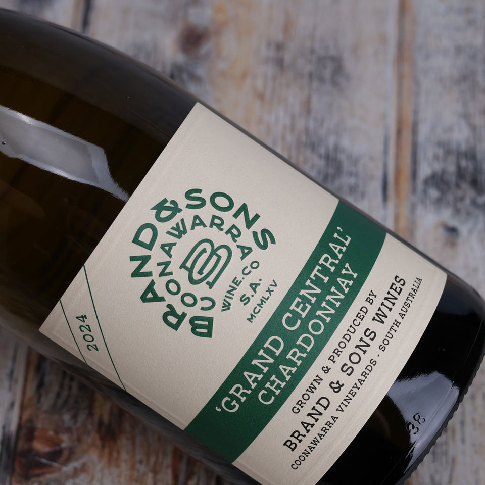 A bottle of Brand & Sons Grand Central Chardonnay 2024 750ml White Wine