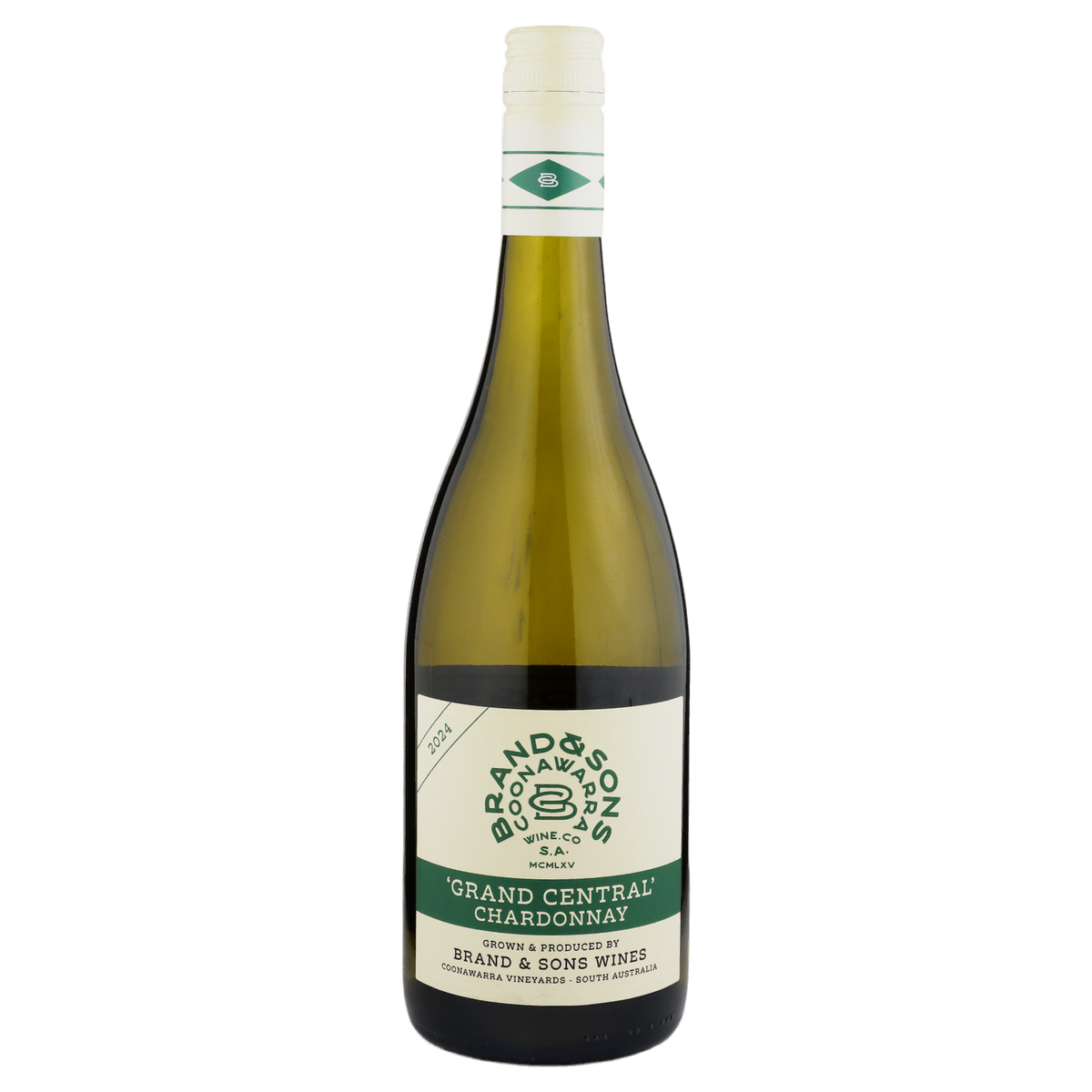 A bottle of Brand & Sons Grand Central Chardonnay 2024 750ml White Wine