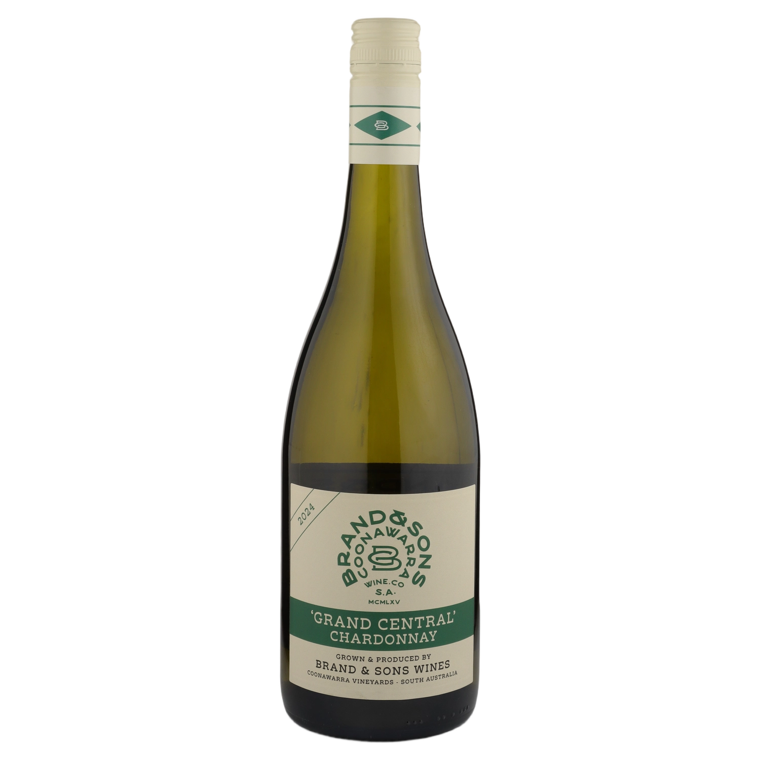 A bottle of Brand & Sons Grand Central Chardonnay 2024 750ml White Wine