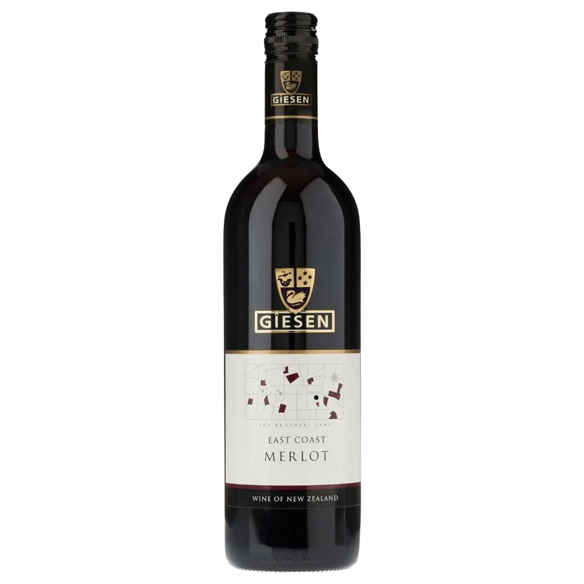 A bottle of 2025 Giesen Estate Merlot Hawkes Bay 750ml Red Wine