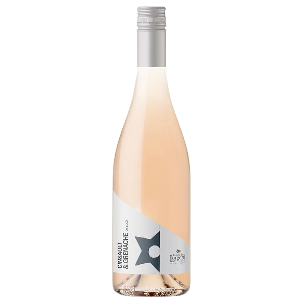 A bottle of 2024 Famille de Lorgeril IGP OC Rose 750ml Rose Wine