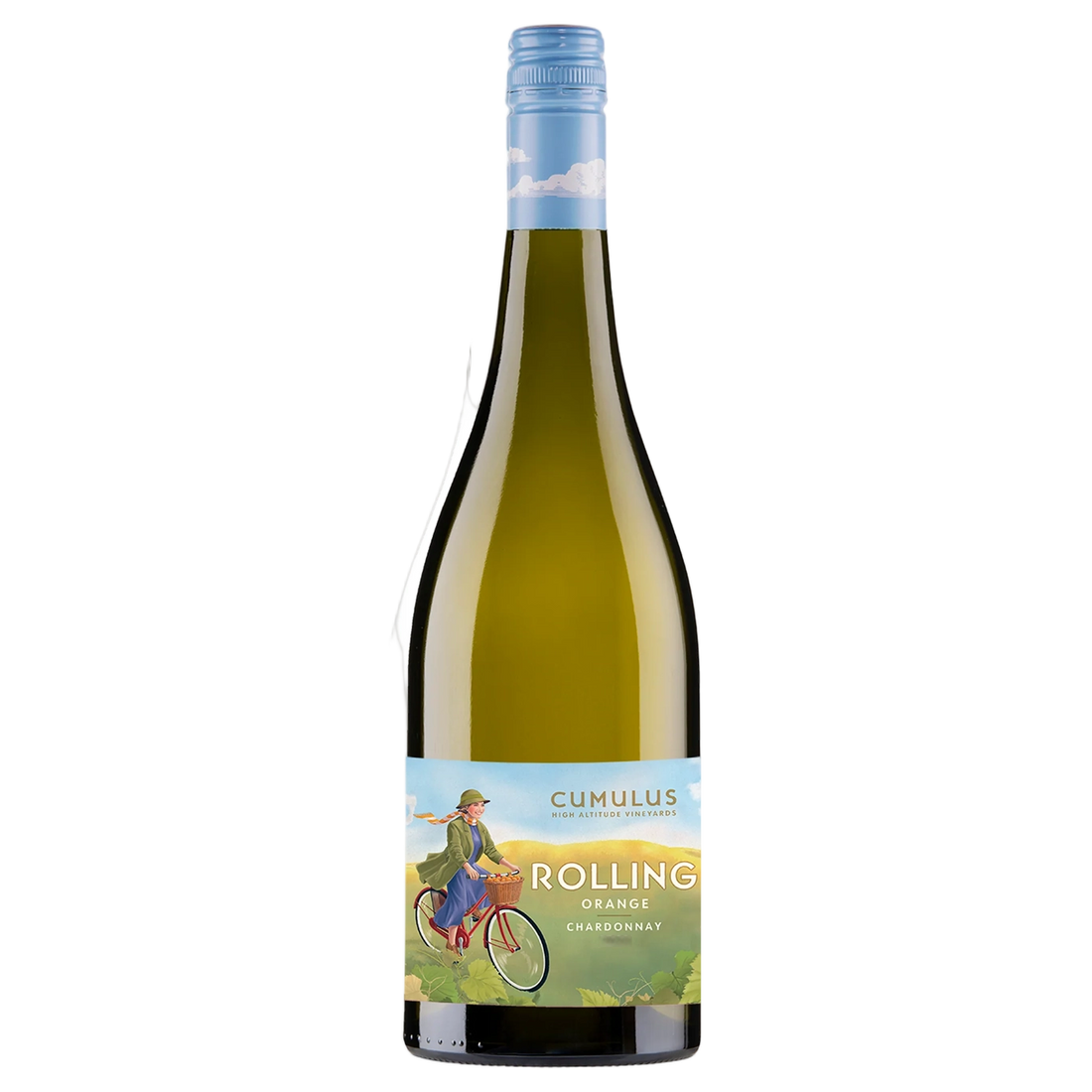A bottle of 2024 Cumulus Rolling Orange Chardonnay 750ml White Wine