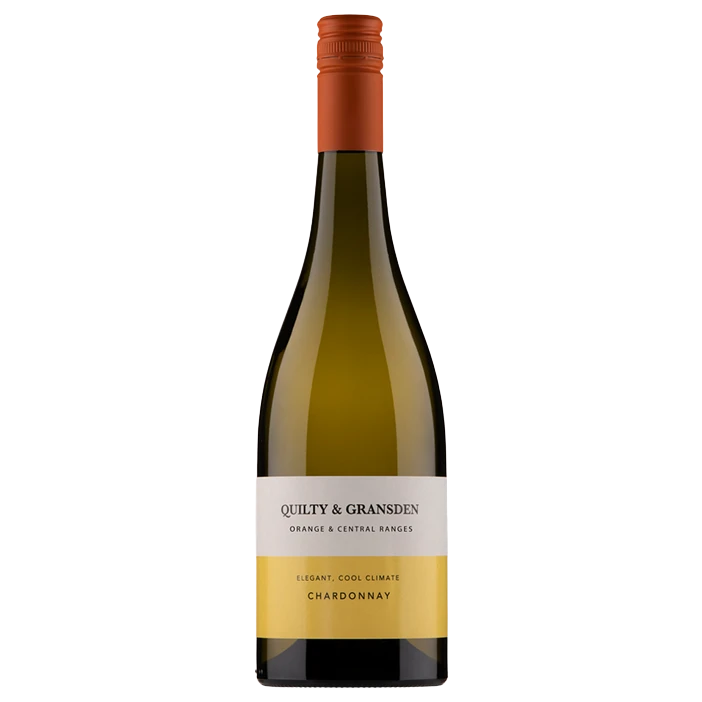 A bottle of 2025 Quilty & Gransden Central Ranges Chardonnay 750ml White Wine