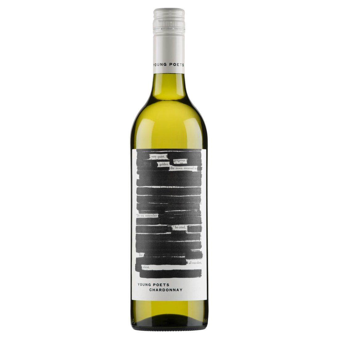 A bottle of 2024 Young Poets Chardonnay 750ml White Wine