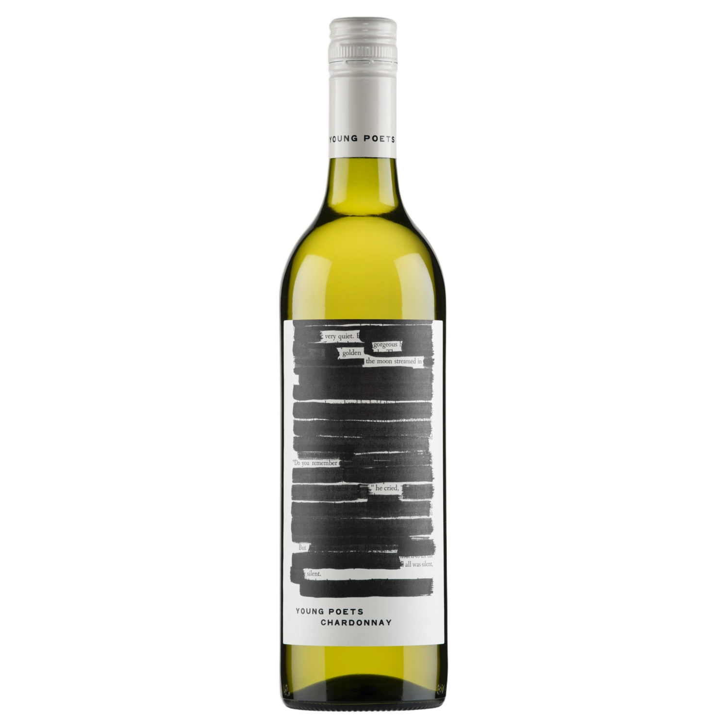 A bottle of 2024 Young Poets Chardonnay 750ml White Wine