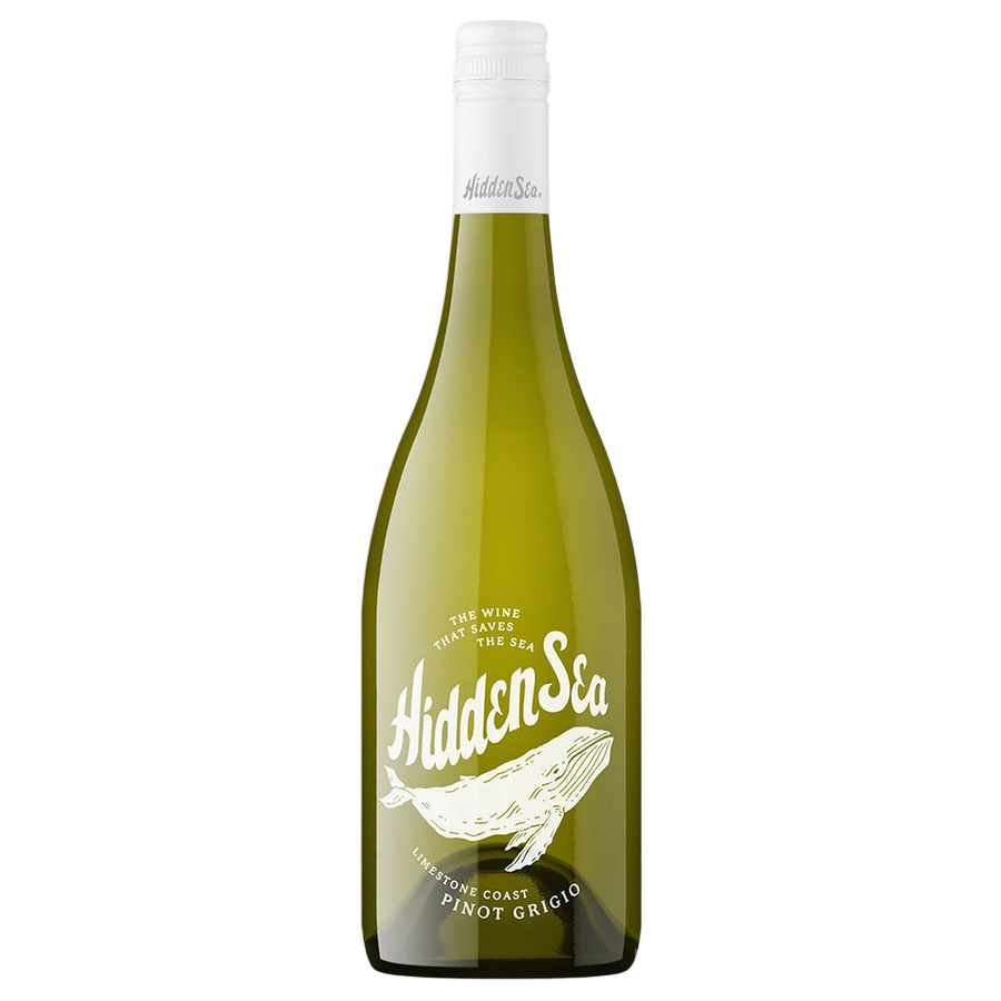 A bottle of 2024 The Hidden Sea Pinot Grigio 750ml White Wine