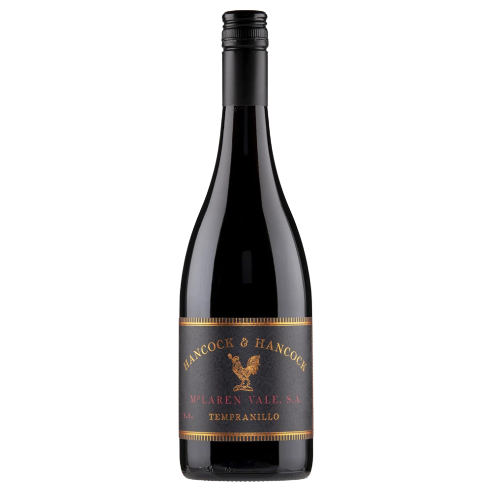 A bottle of 2025 Hancock & Hancock McLaren Vale Tempranillo 750ml Red Wine
