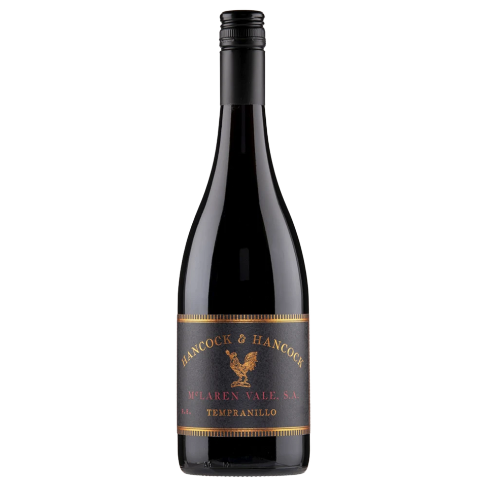 A bottle of 2025 Hancock & Hancock McLaren Vale Tempranillo 750ml Red Wine