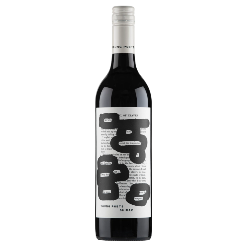 A bottle of 2024 Young Poets Shiraz 750ml Red Wine