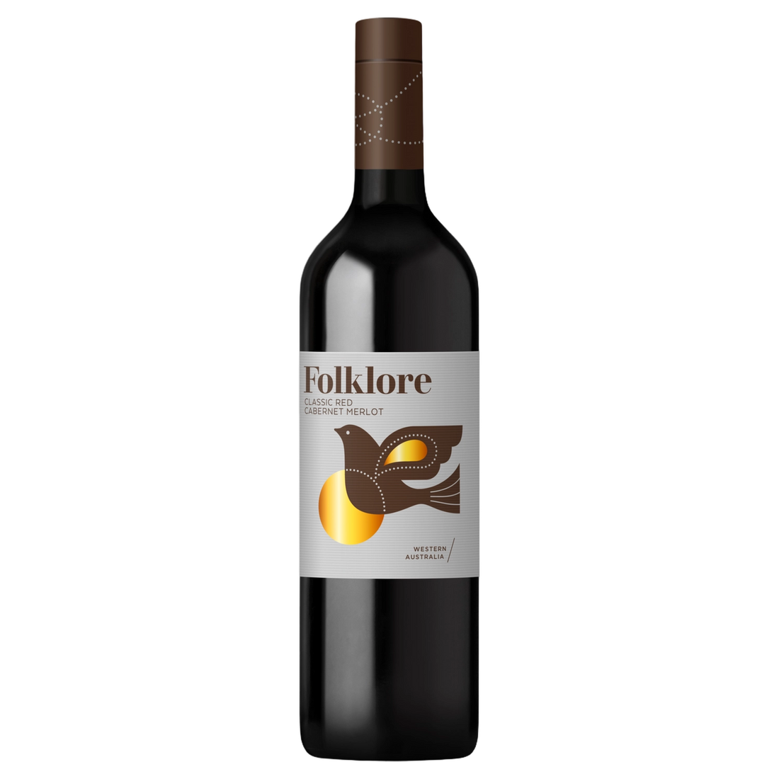 A bottle of 2024 Folklore Classic Red 750ml Red Wine