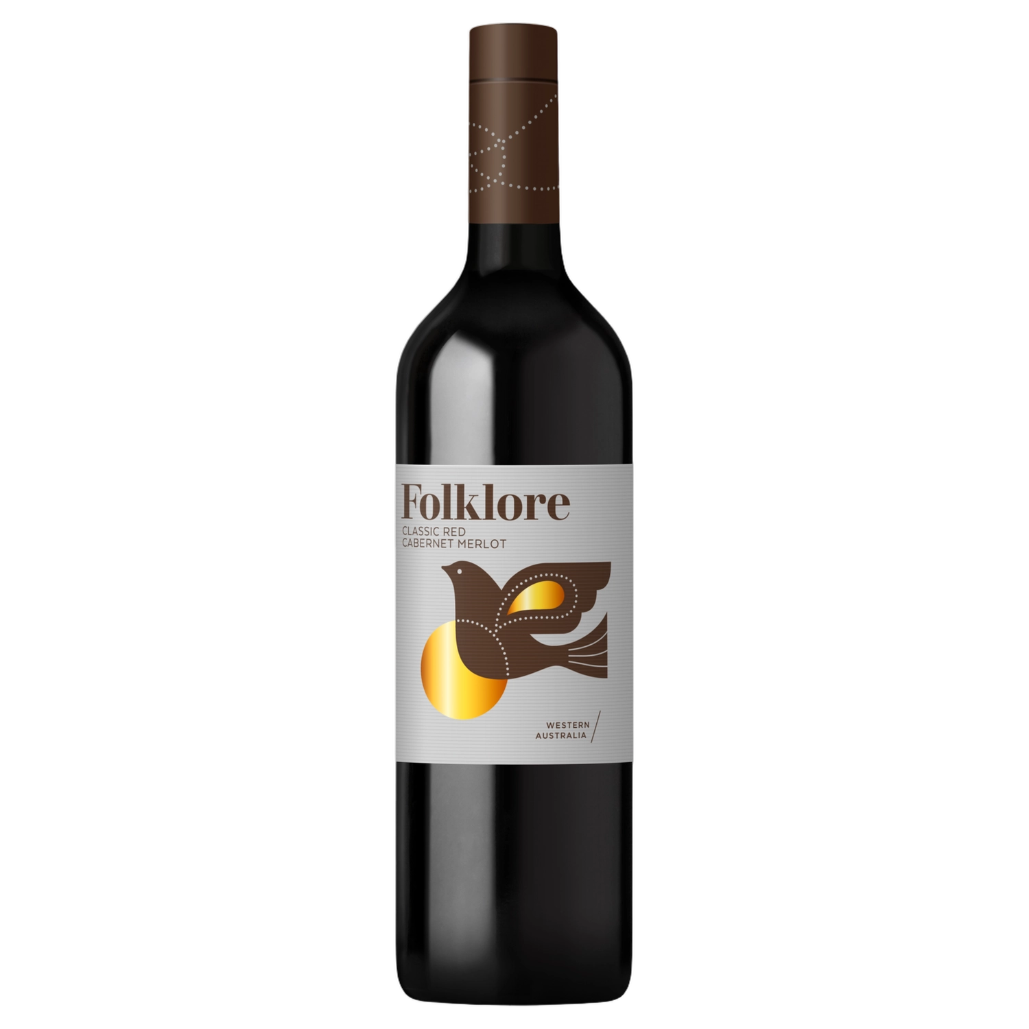 A bottle of 2024 Folklore Classic Red 750ml Red Wine
