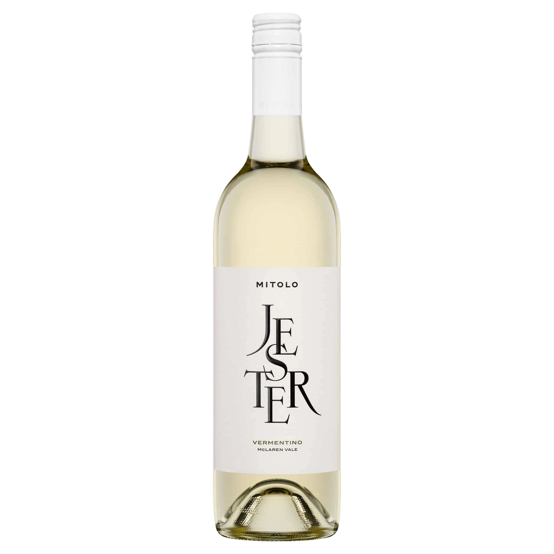 A bottle of 2025 Mitolo Jester McLaren Vale Vermentino 750ml White Wine