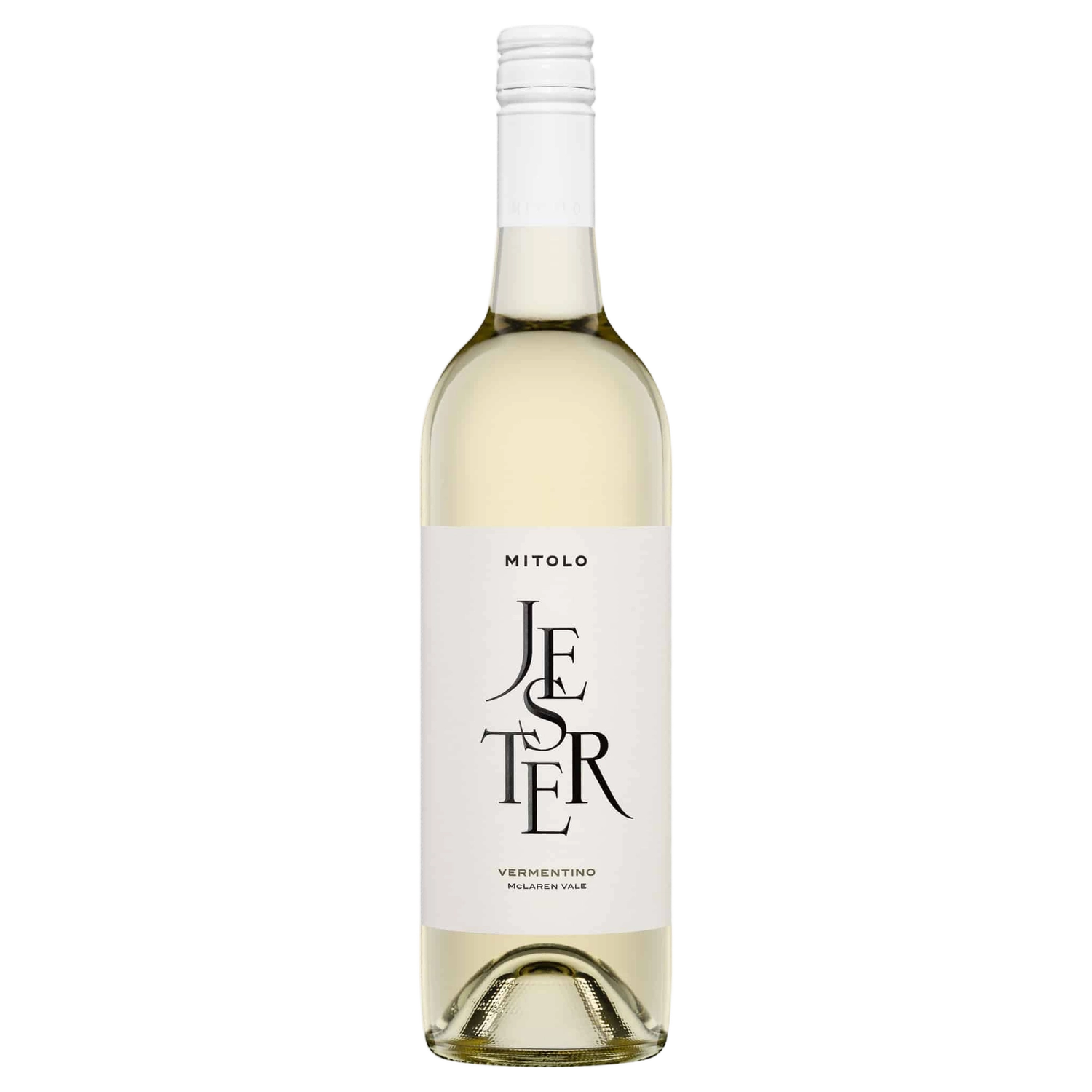 A bottle of 2025 Mitolo Jester McLaren Vale Vermentino 750ml White Wine
