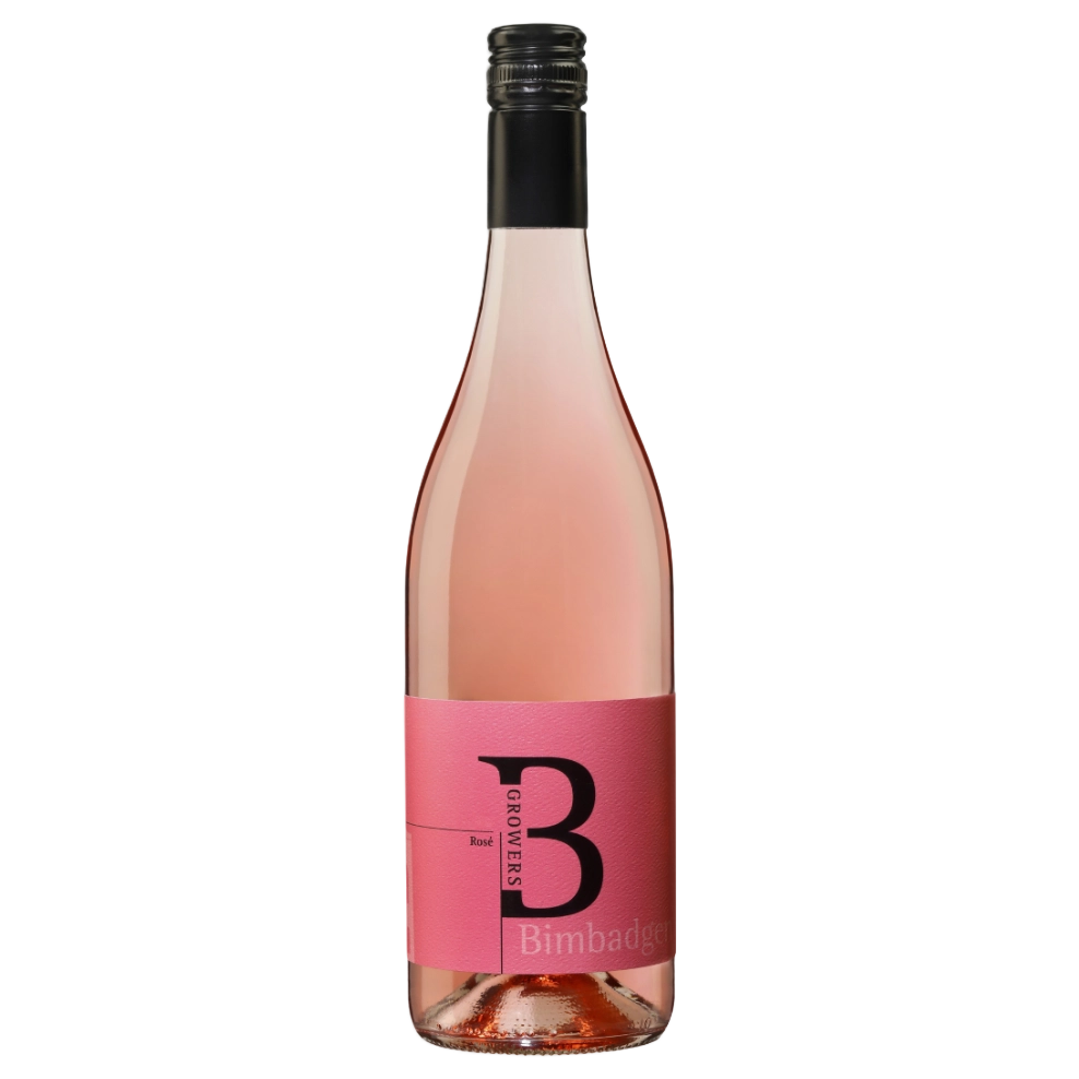 A bottle of 2025 Bimbadgen Growers Hunter Valley Tempranillo Rose 750ml Rose Wine
