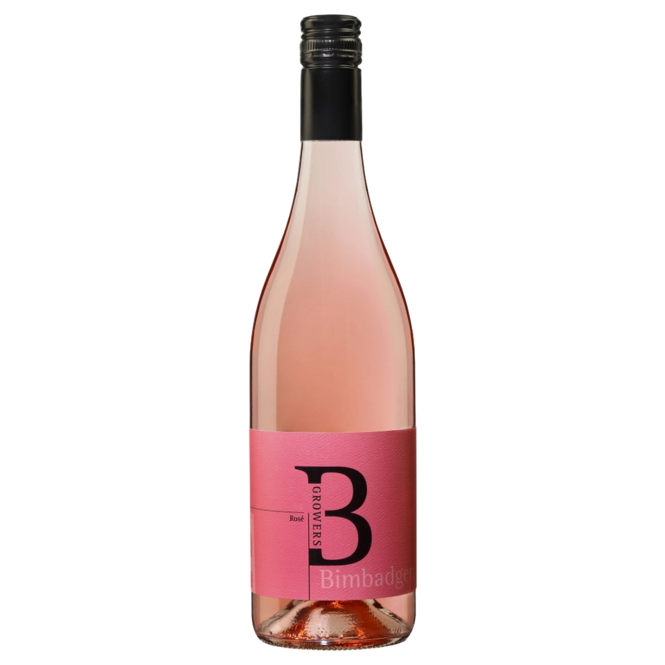A bottle of 2025 Bimbadgen Growers Hunter Valley Tempranillo Rose 750ml Rose Wine