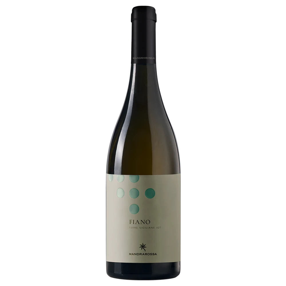 A bottle of 2024 Mandrarossa Sicily Fiano 750ml White Wine