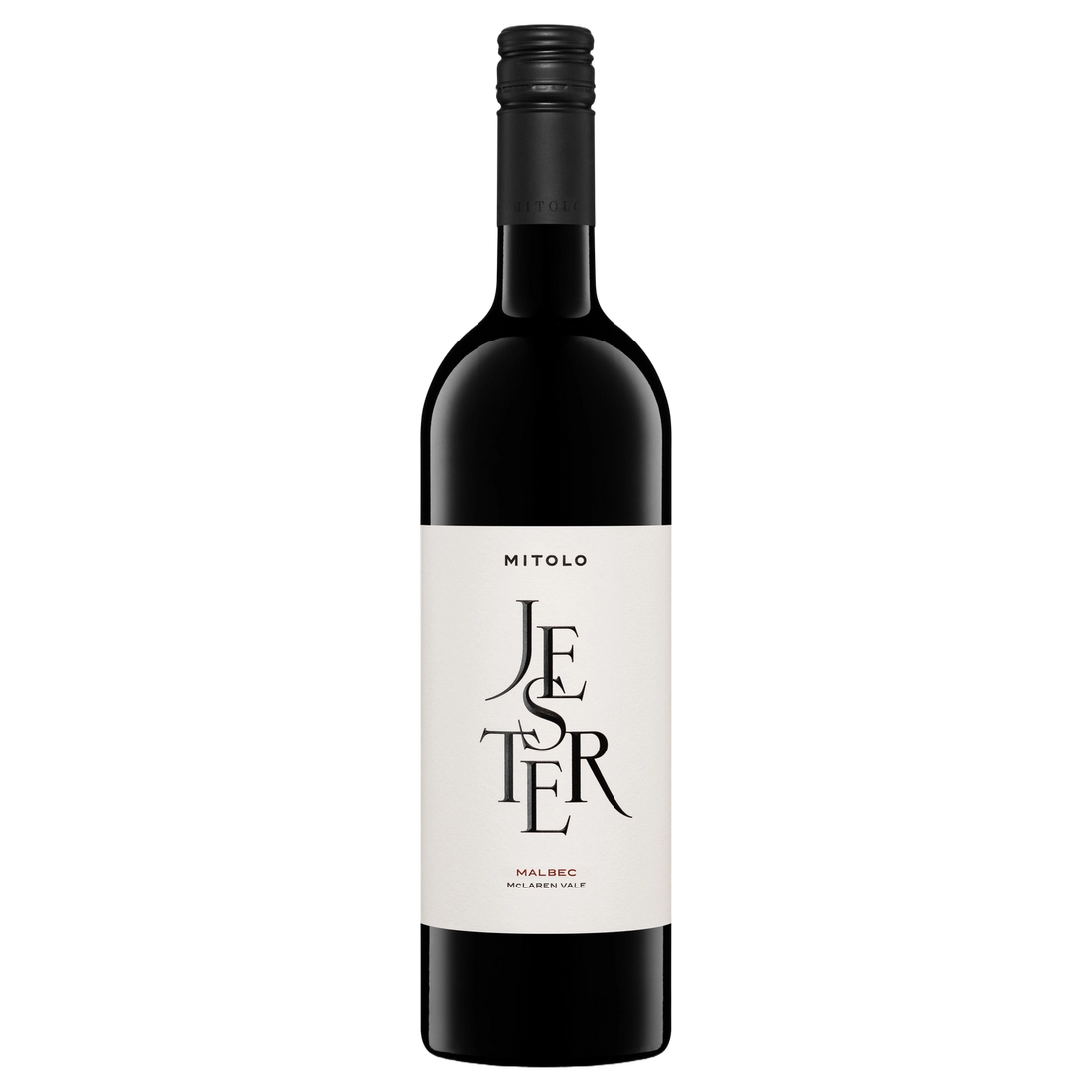 A bottle of 2022 Mitolo Jester McLaren Vale Malbec 750ml Red Wine