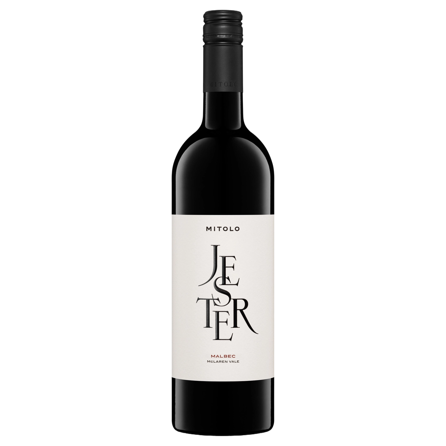 A bottle of 2022 Mitolo Jester McLaren Vale Malbec 750ml Red Wine