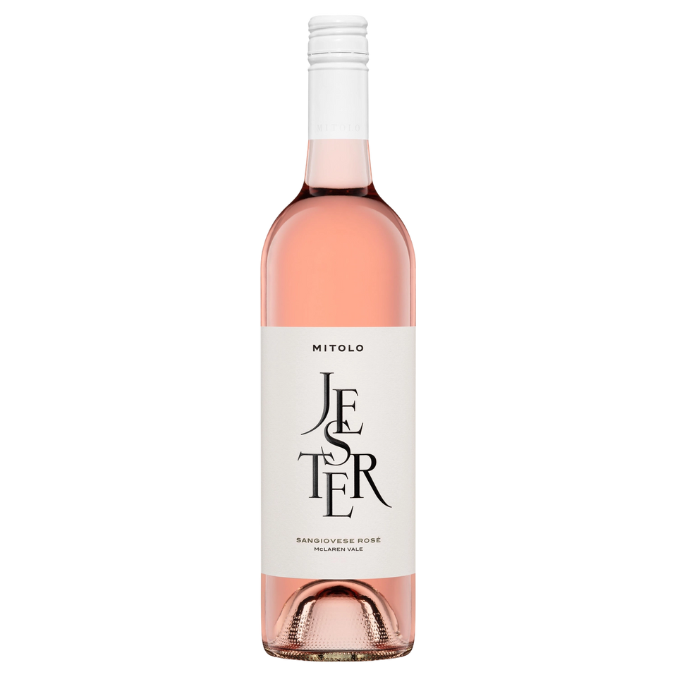 A bottle of 2025 Mitolo Jester McLaren Vale Rose 750ml Rose Wine