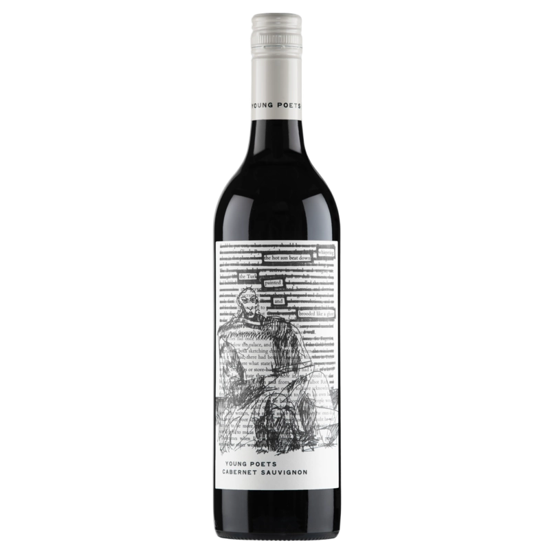 A bottle of 2022 Young Poets Cabernet Sauvignon 750ml Red Wine