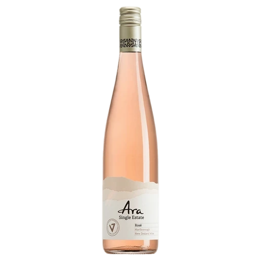 A bottle of 2024 ARA Single Estate Marlborough Rose 750ml Rose Wine