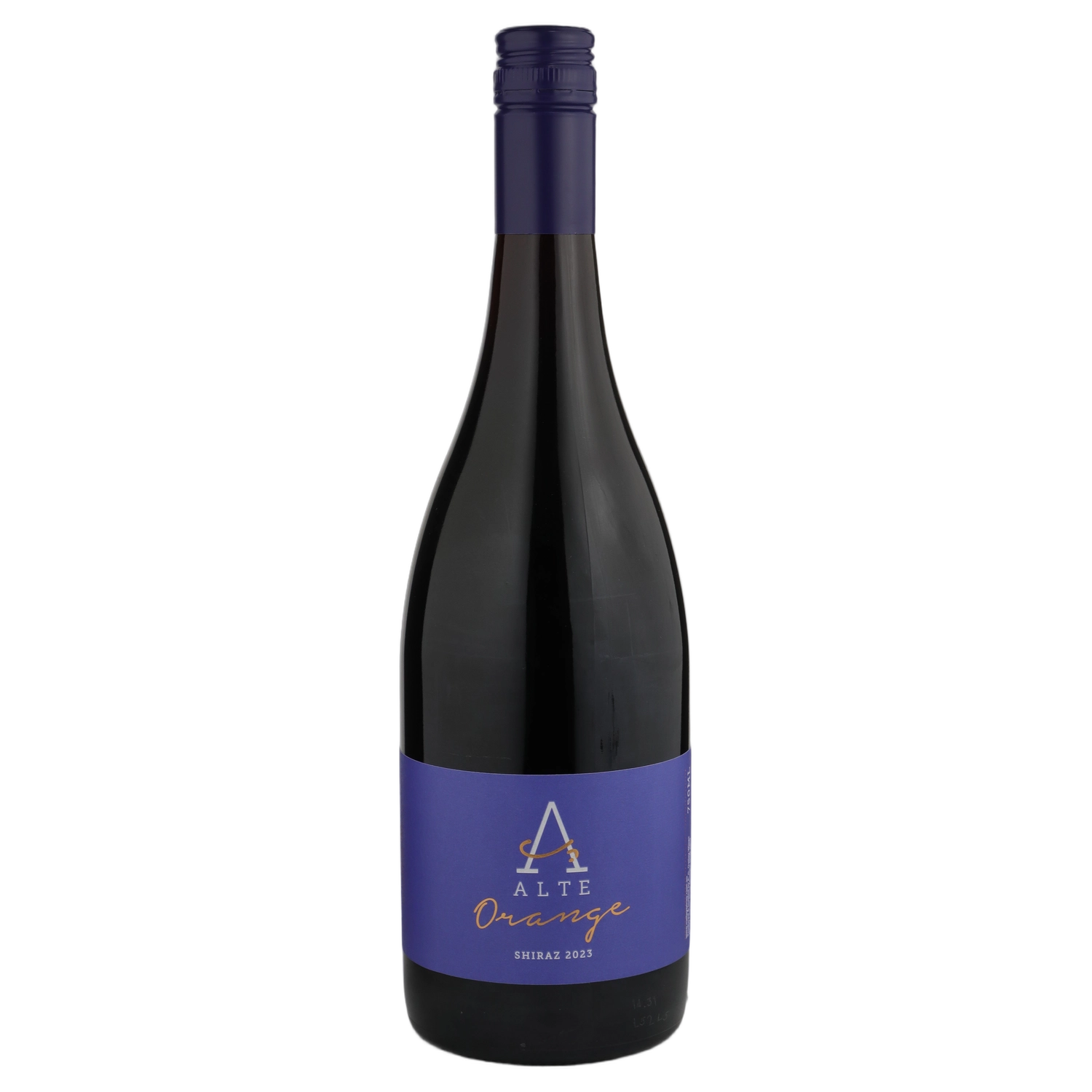 A bottle of 2023 Alte Orange Shiraz 750ml Red Wine