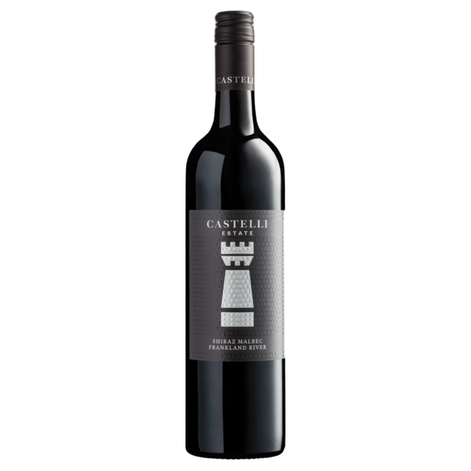 A bottle of 2022 Castelli Silver Shiraz Malbec Great Southern 750ml Red Wine
