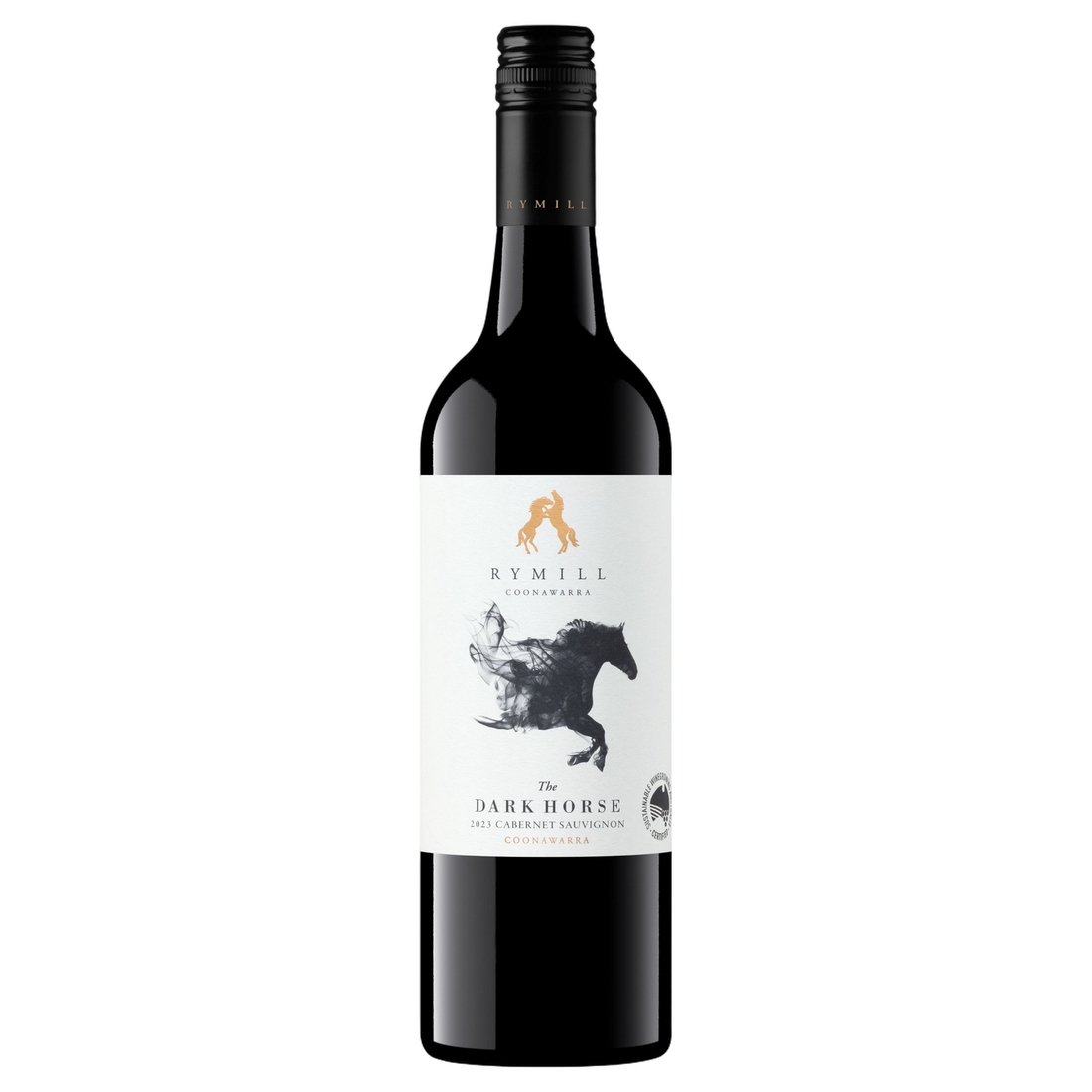 A bottle of 2023 Rymill Dark Horse Cabernet Sauvignon Coonawarra 750ml Red Wine