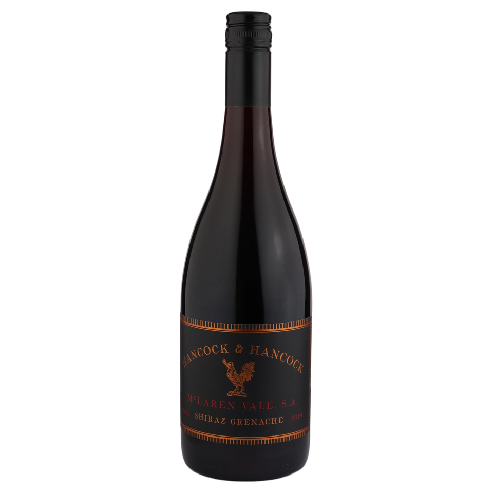 A bottle of 2022 Hancock & Hancock McLaren Vale Shiraz Grenache 750ml Red Wine