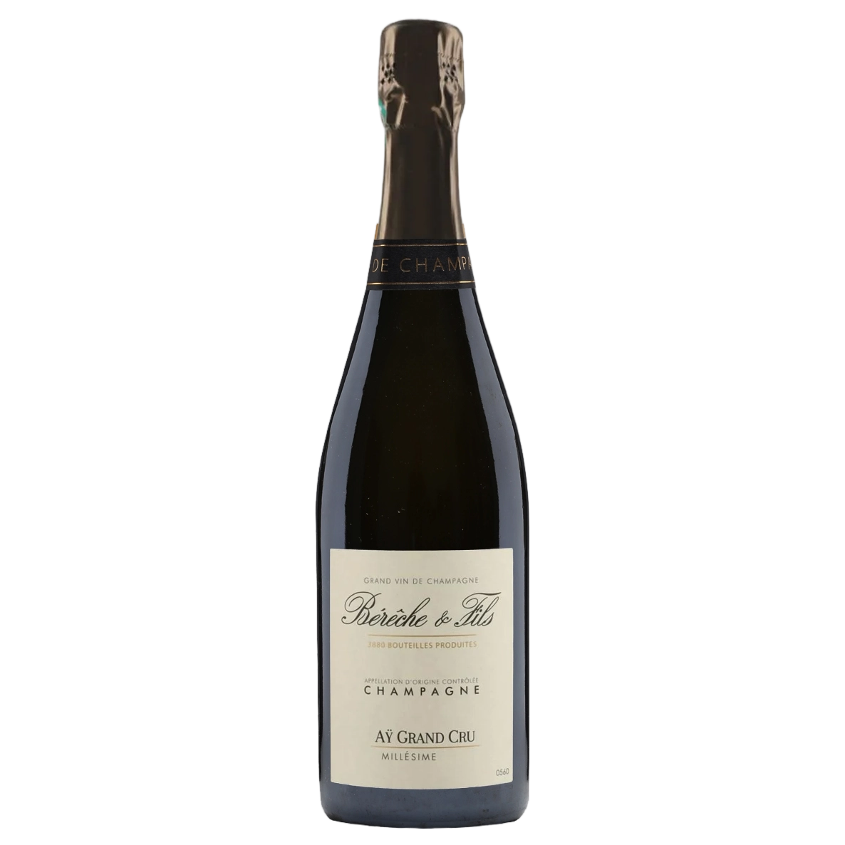 A bottle of 2017 Champagne Bérêche et Fils Grand Cru Aӱ (Disg. Dec 2024) 750ml Sparkling Wine