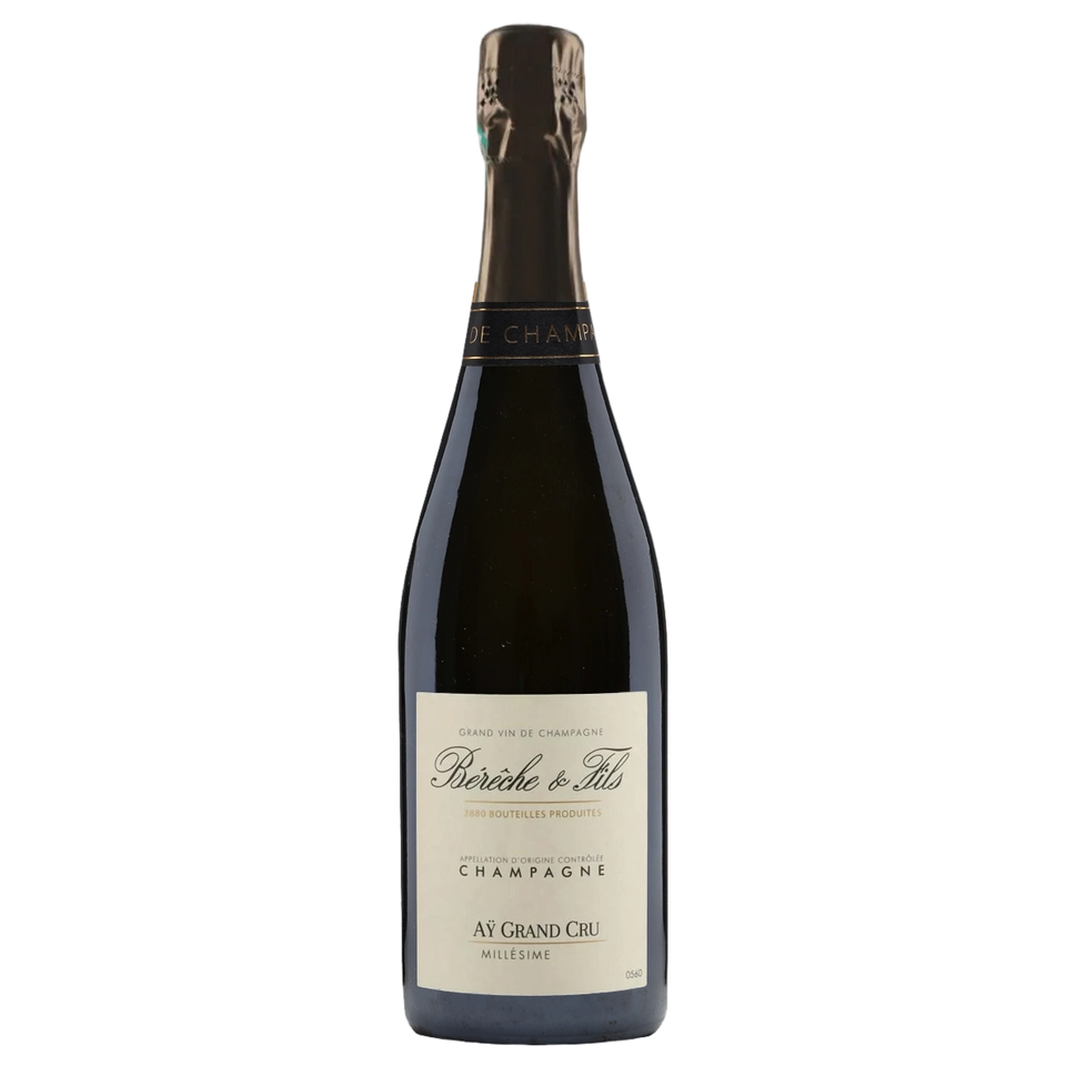 A bottle of 2017 Champagne Bérêche et Fils Grand Cru Aӱ (Disg. Dec 2024) 750ml Sparkling Wine