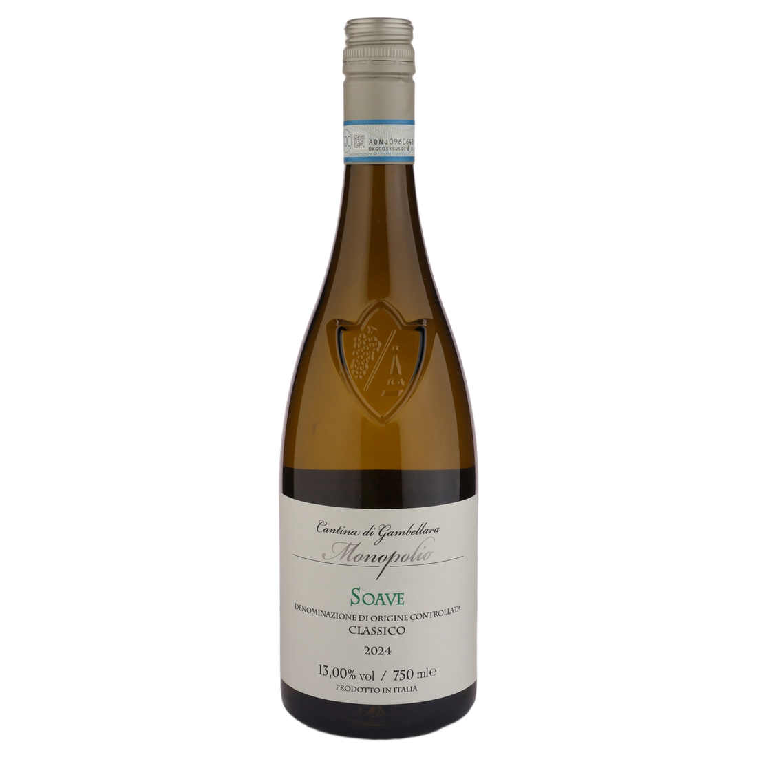 A bottle of 2024 Gambellara Monopolio Soave Veneto 750ml White Wine