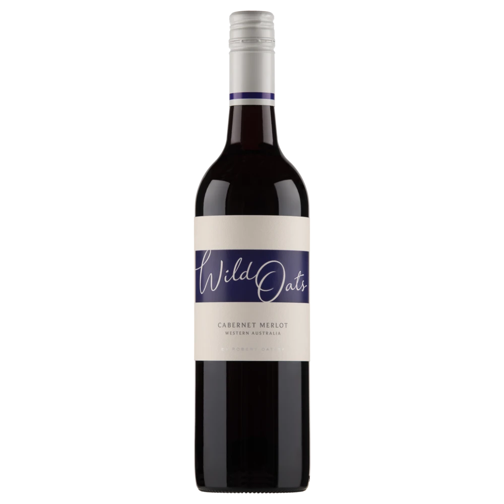 A bottle of 2022 Wild Oats Cabernet Merlot 750ml Red Wine