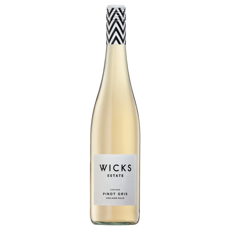 A bottle of Wicks Estate Pinot Gris Adelaide Hills 2025 750ml Red Wine