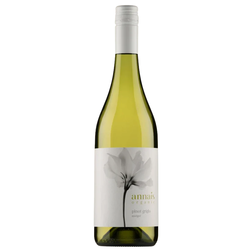 A bottle of 2025 Annais Organic Pinot Grigio Mudgee 750ml Red Wine