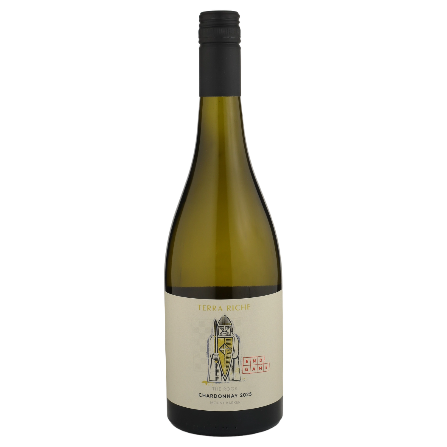 A bottle of 2025 Terra Riche Endgame Rook Chardonnay Mount Barker 2025 (Best In Collective) 750ml White Wine